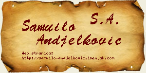 Samuilo Anđelković vizit kartica